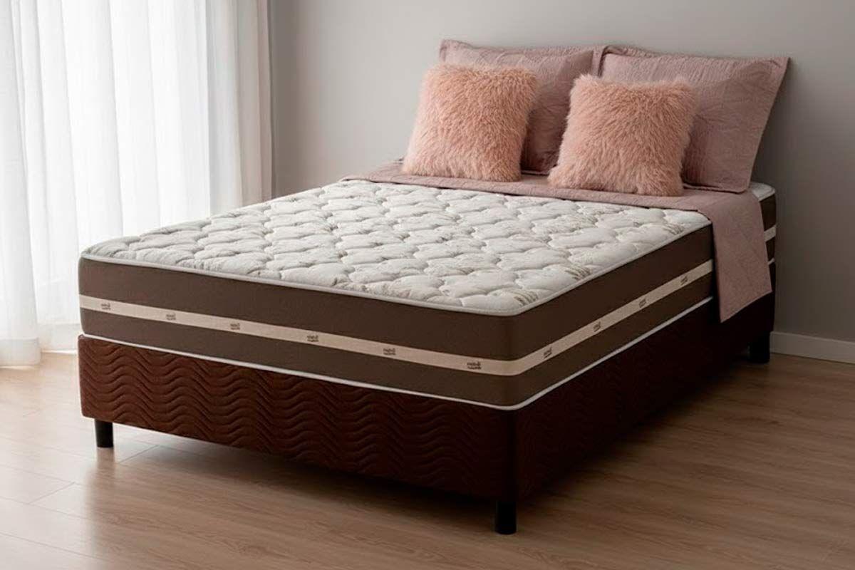 Cama Box CRC +Colchão Molas Classic Anjos