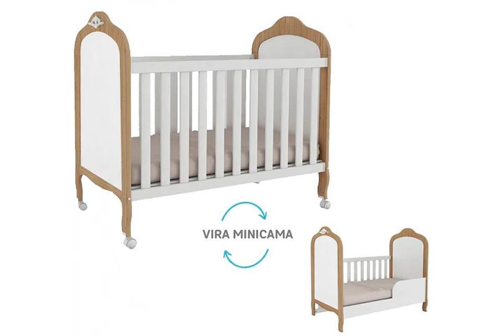 Berço Infantil Elô 2 em 1 Peroba Berço Infantil Elô 2 em 1 Peroba