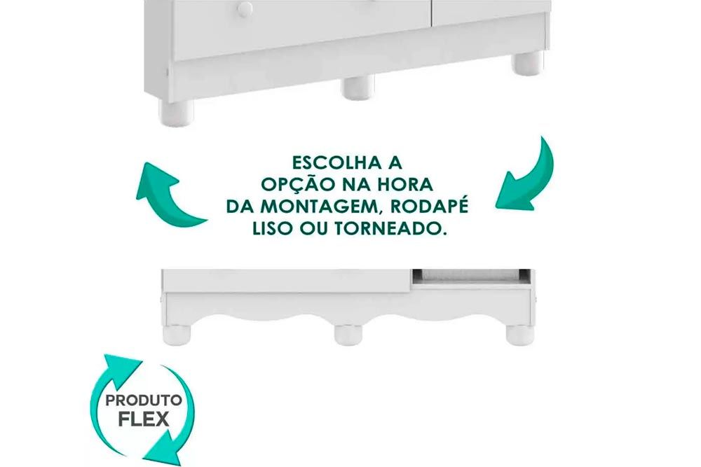 Guarda Roupa Infantil c/3 Portas (2 Cristal) e 3 Gavetas Uli Peroba Guarda Roupa Infantil c/3 Portas (2 Cristal) e 3 Gavetas Uli Peroba