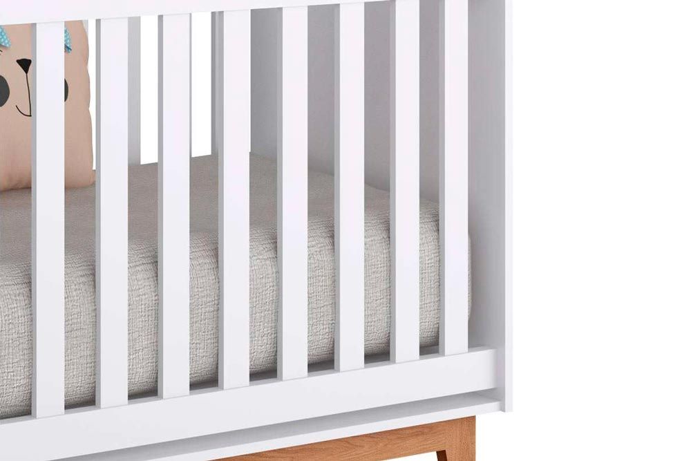 Berço Infantil Retrô 2 em 1 Peroba Berço Infantil Retrô 2 em 1 Peroba