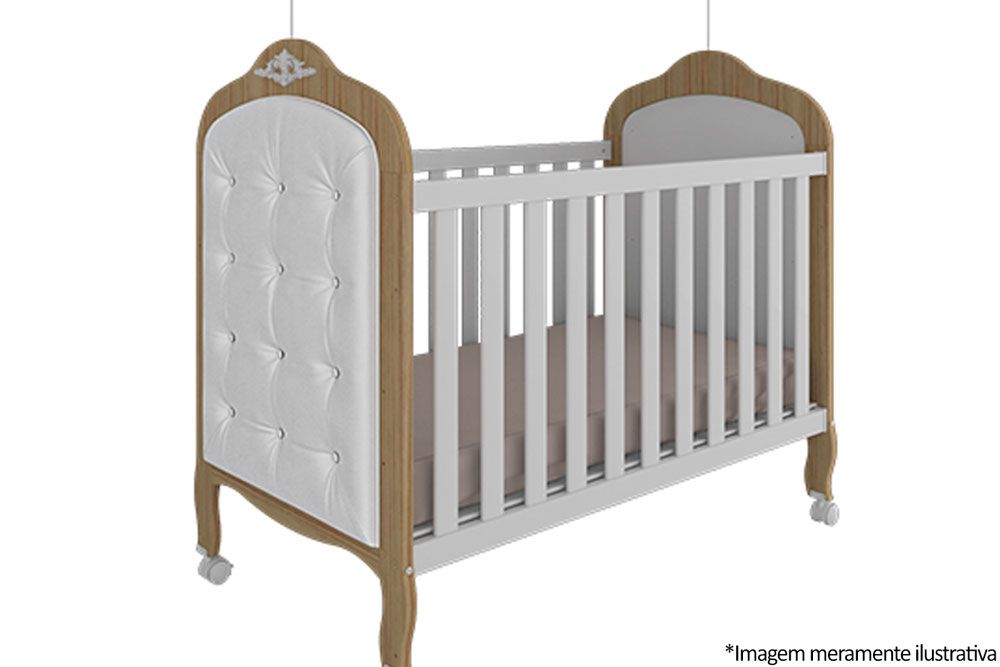 Multiuso de Quarto Bebê Kit Capitonê Corano p/ Berço Elô - Peroba
