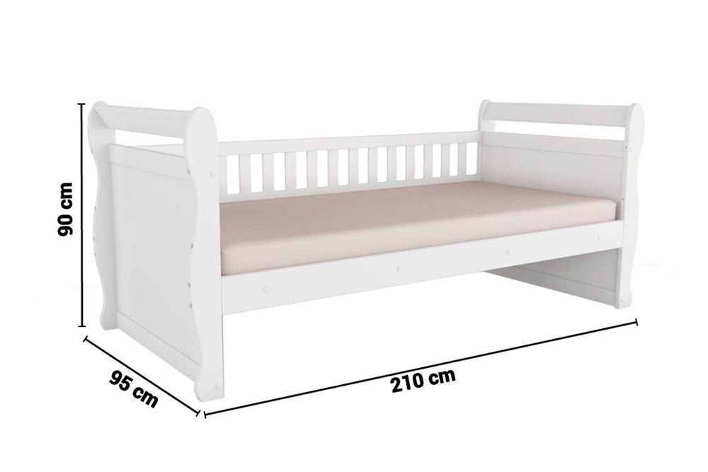 Cama Solteiro de Babá Maria Peroba Cama Solteiro de Babá Maria Peroba