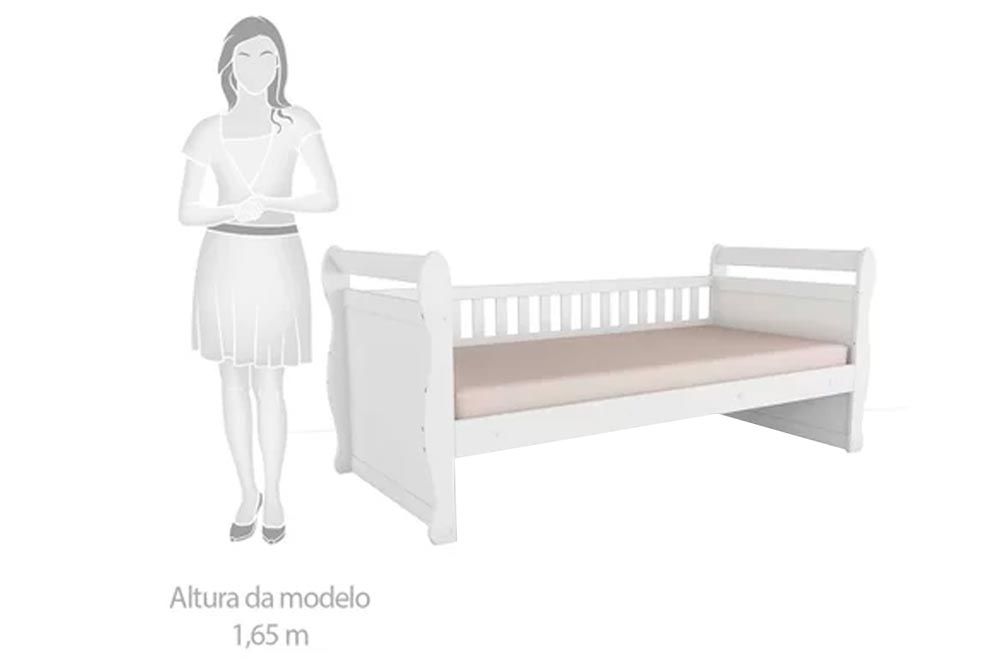 Cama Solteiro de Babá Maria Peroba Cama Solteiro de Babá Maria Peroba