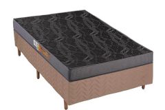Cama Box Filhão +Colchão Espuma D20 Pérola Polar