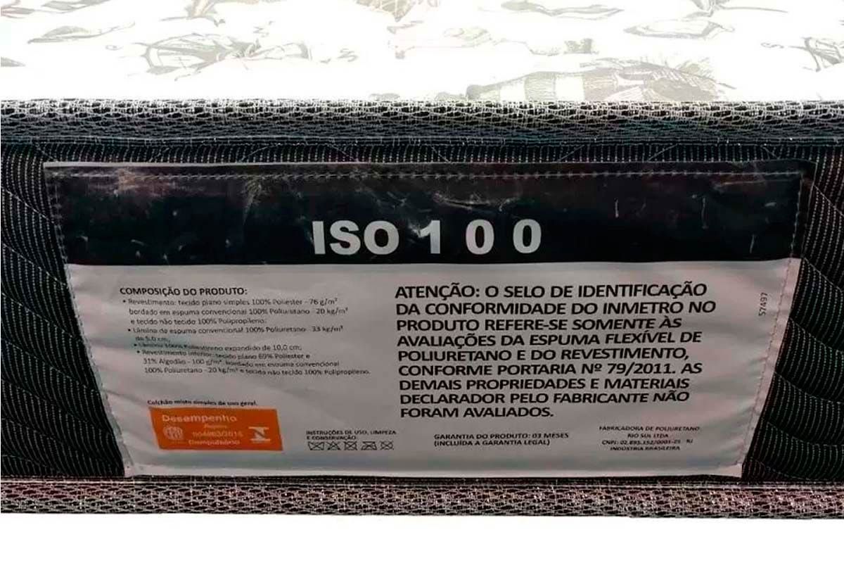 Cama Box CRC +Colchão Ortopédico ISO100 Ortobom