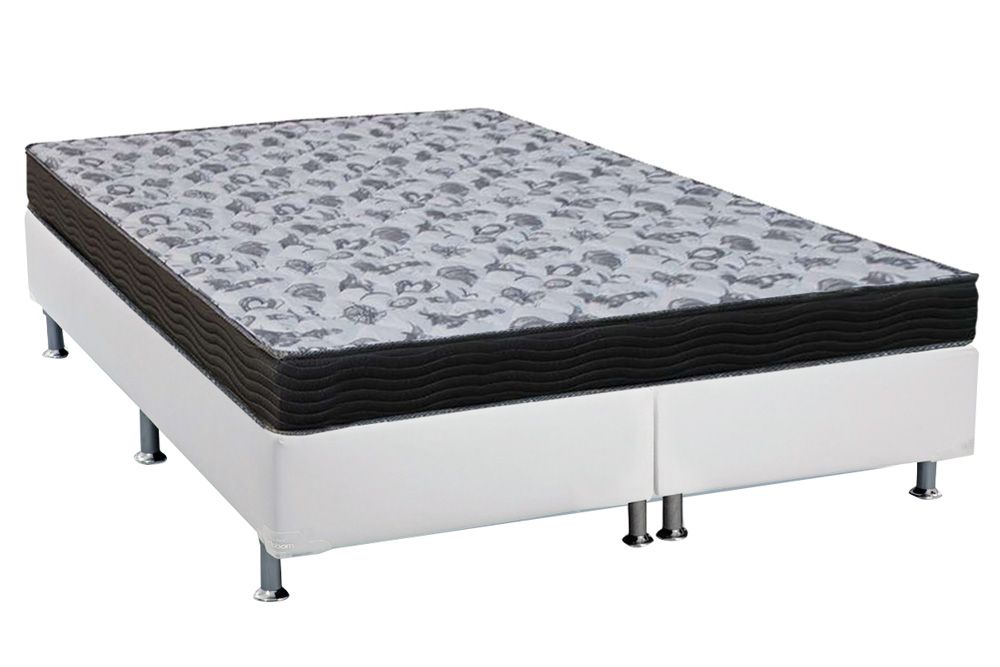 Cama Box CRC +Colchão Ortopédico ISO100 Ortobom
