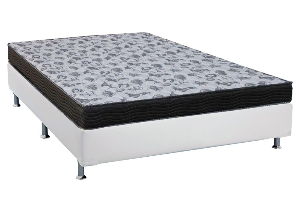 Cama Box CRC +Colchão Ortopédico ISO100 Ortobom