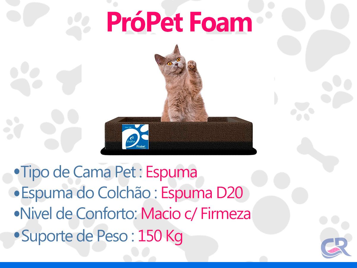 Cama Colchão p/ Cachorro e Gato Pró PET Foam Probel