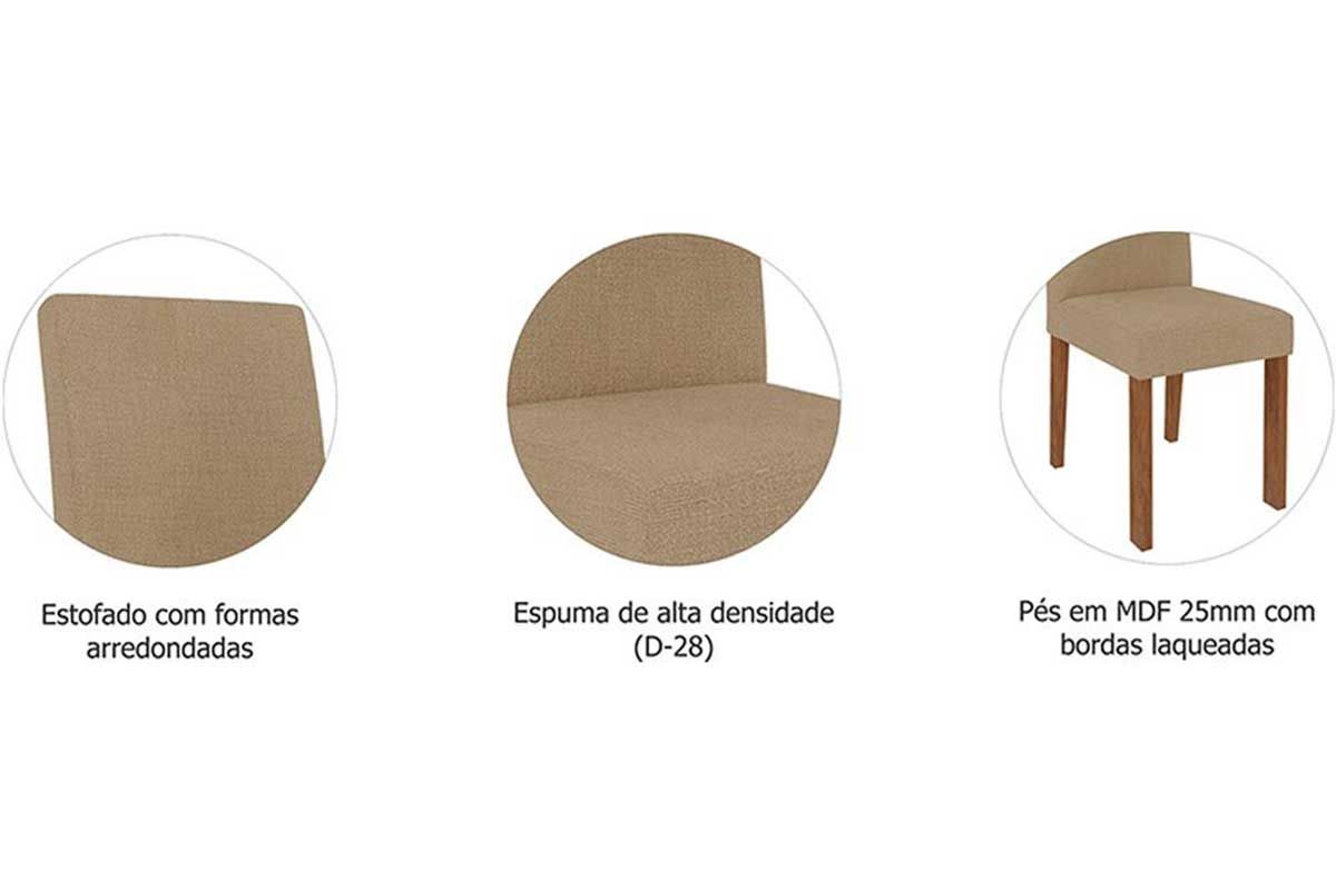 Cadeira Jantar Maia Kit 2Un Cimol Cadeira Jantar Maia Kit 2Un Cimol