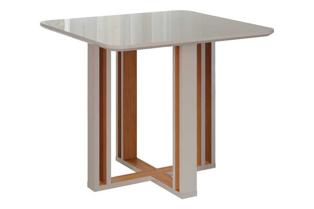 Mesa Jantar Flora c/Tampo MDF 95cm Cimol Mesa Jantar Flora c/Tampo MDF 95cm Cimol