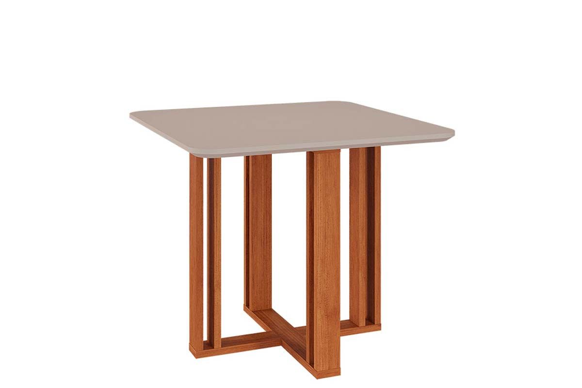 Mesa Jantar Flora c/Tampo MDF 95cm CimolCinamomo/Off White
