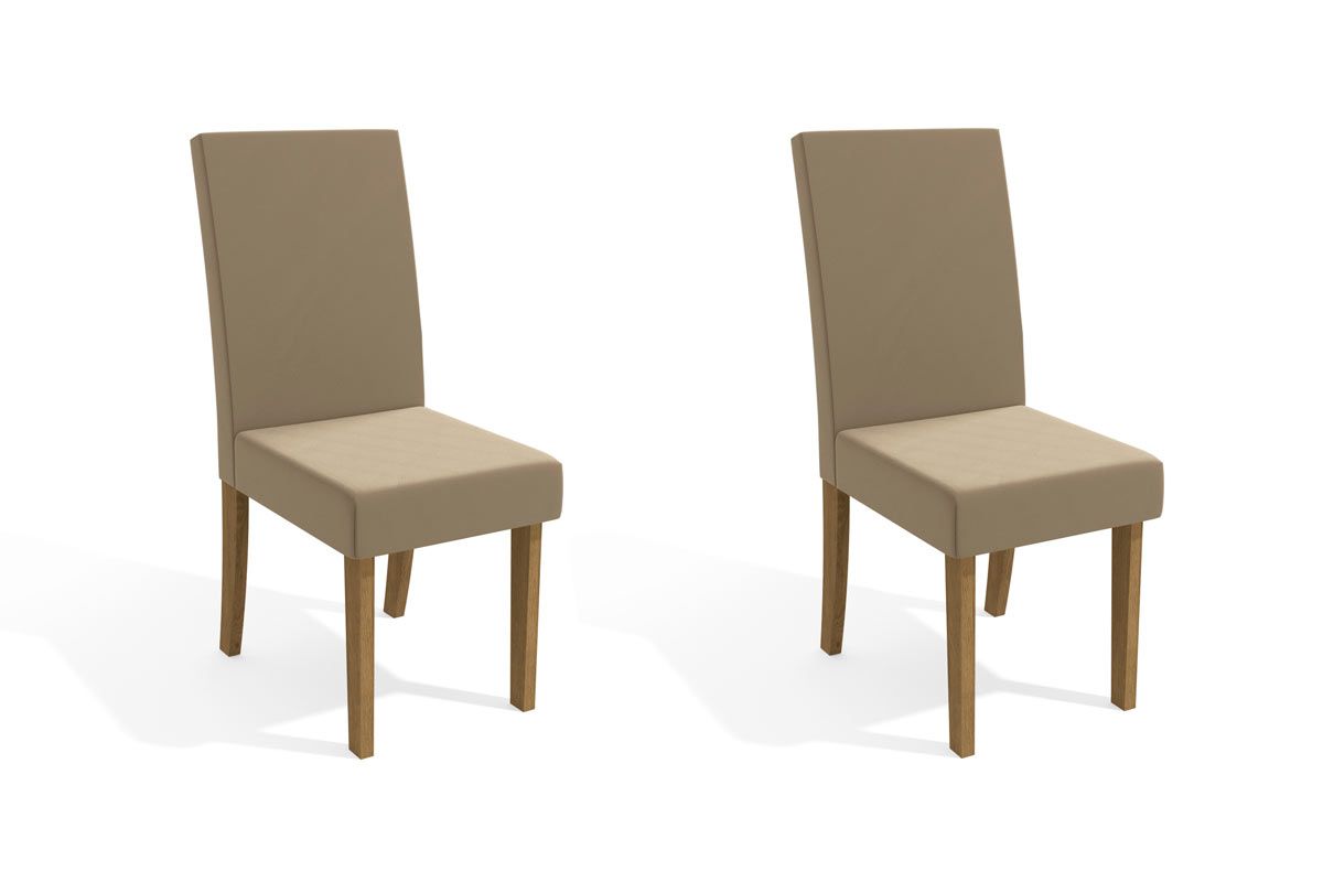 Cadeira Jantar Dália 2CAD131 Madeirado Kit 2 Un Kappesberg
