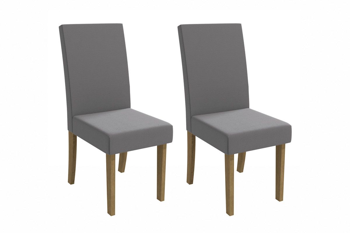 Cadeira Jantar Dália 2CAD131 Madeirado Kit 2 Un Kappesberg