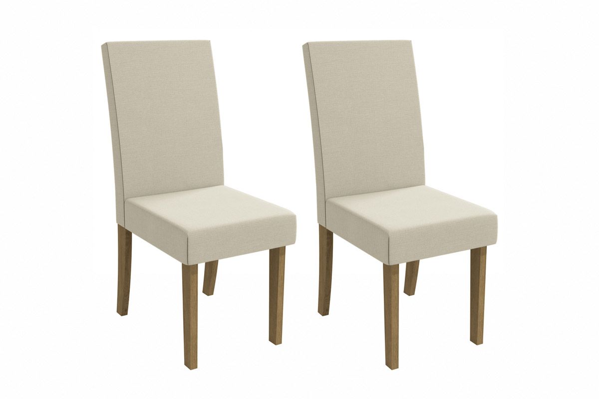 Cadeira Jantar Dália 2CAD131 Madeirado Kit 2 Un Kappesberg