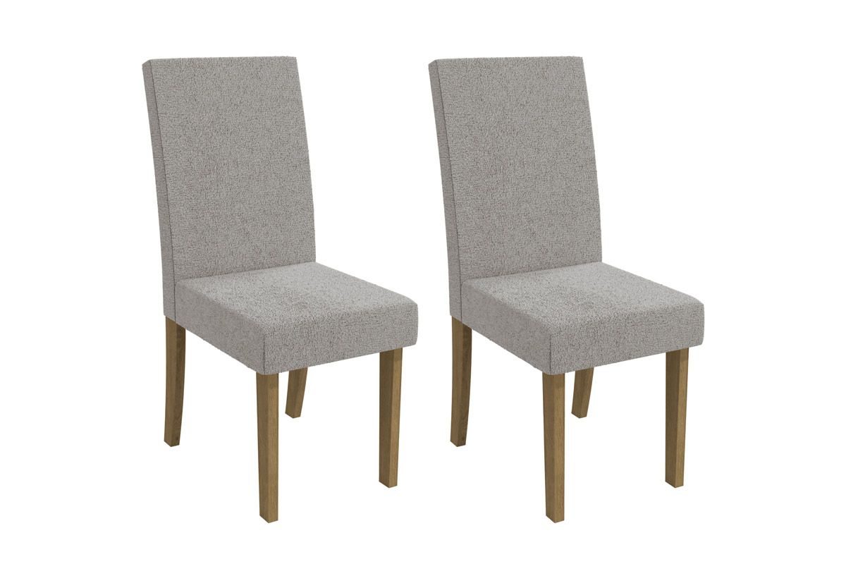Cadeira Jantar Dália 2CAD131 Madeirado Kit 2 Un Kappesberg