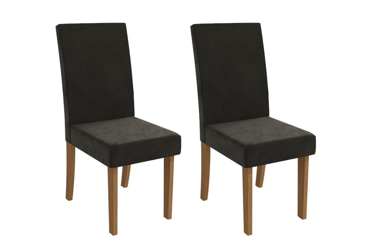 Cadeira Jantar Dália 2CAD131 Madeirado Kit 2 Un Kappesberg