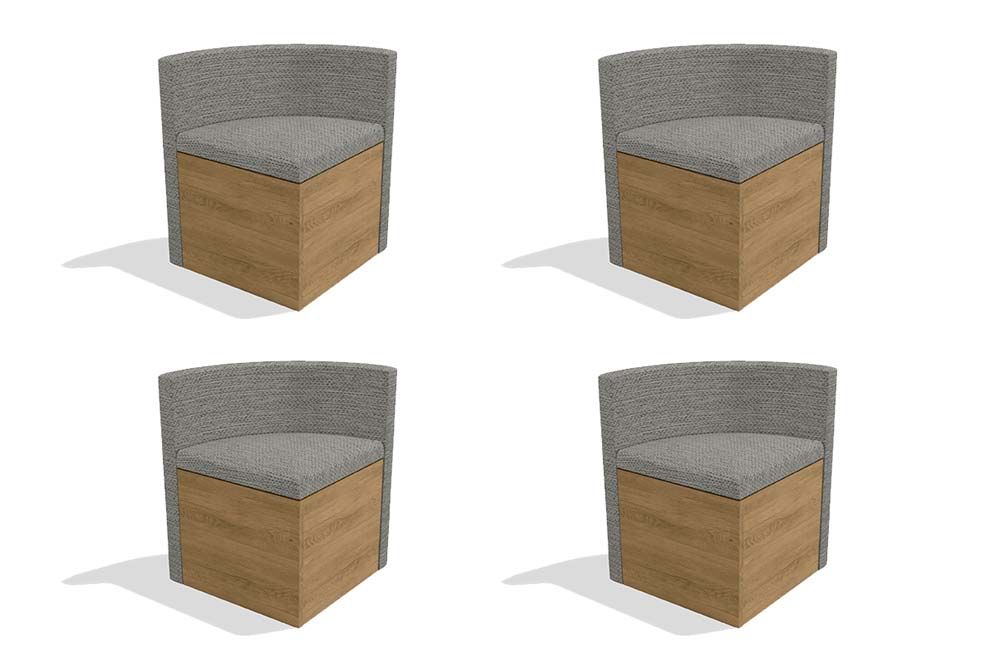 Cadeira Jantar 4CAD800 Kit 4 Un Kappesberg Cadeira Jantar 4CAD800 Kit 4 Un Kappesberg