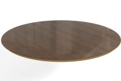 Tampo Mesa c/Vidro TA43 Jantar/Premium Redondo 105x105cm Kappesberg - Freijo/Freijo