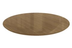 Tampo Mesa c/Vidro TA43 Jantar/Premium Redondo 105x105cm Kappesberg - Nogueira/Nogueira