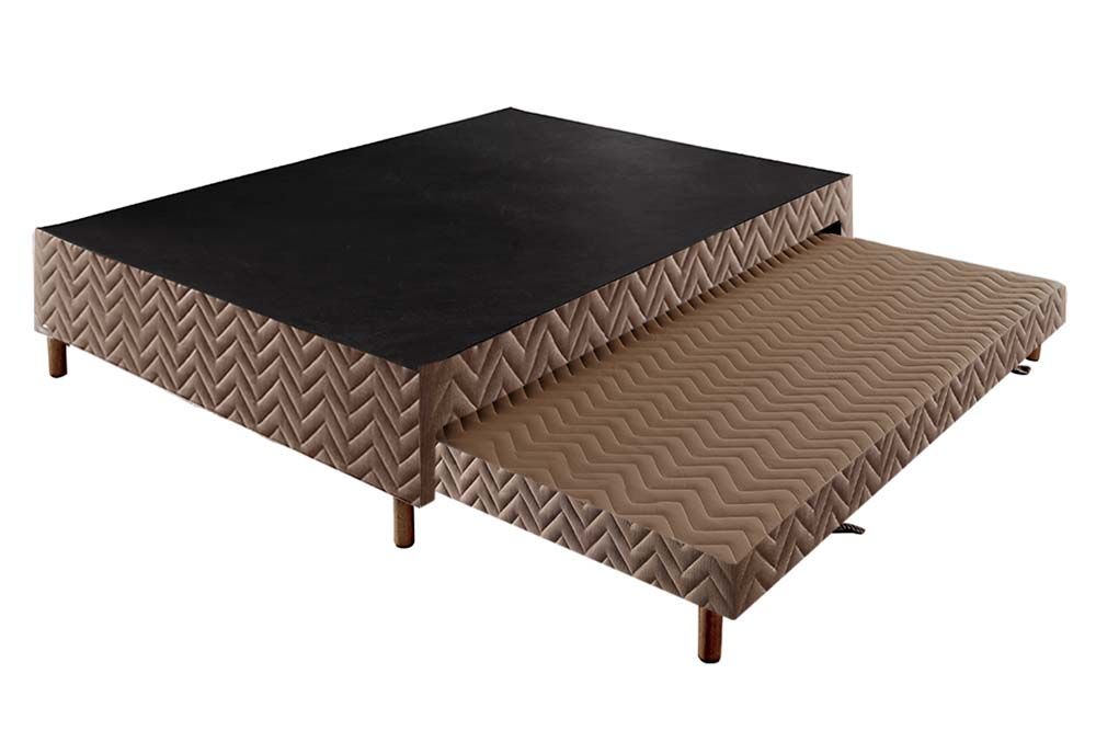 Cama Box c/Auxiliar Paropas Sommier BrownCasal - 138x188x30 Cama Box c/Auxiliar Paropas Sommier BrownCasal - 138x188x30