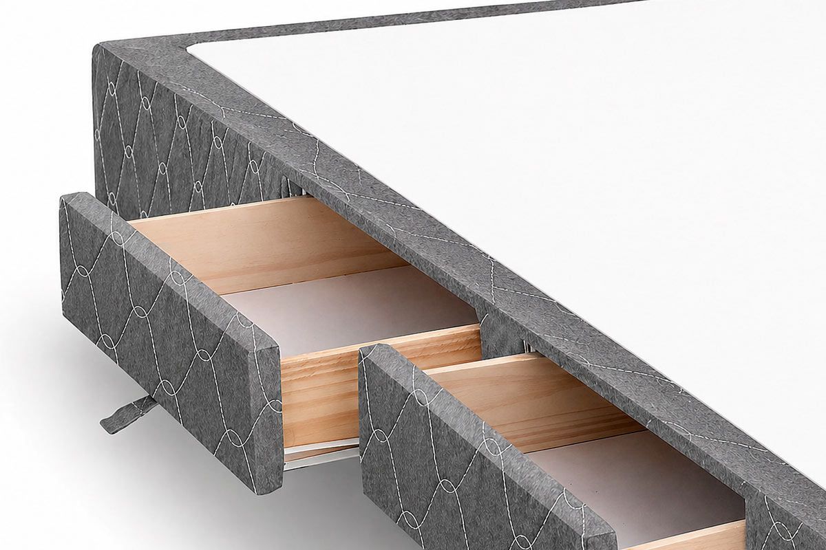 Cama Box Castor Poli Gray Cama Box Castor Poli Gray