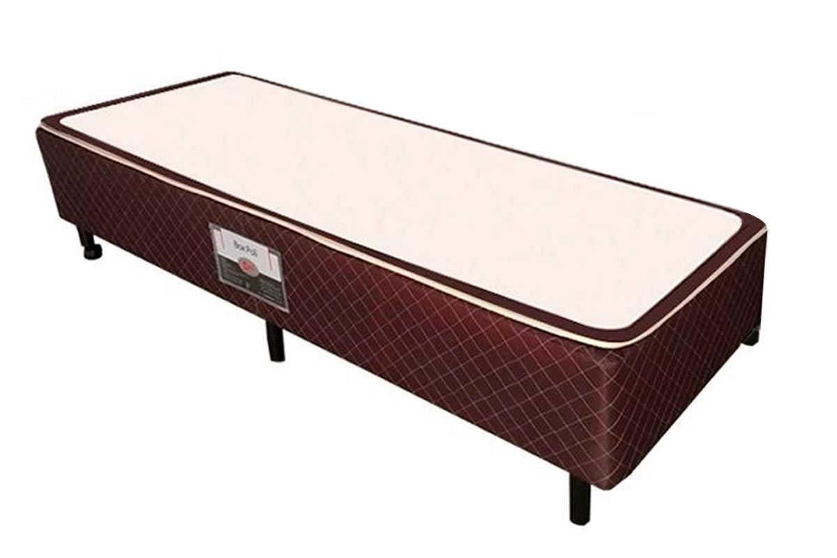 Cama Box Castor Poli BrownSolteiro - 88x188x27 Cama Box Castor Poli BrownSolteiro - 88x188x27