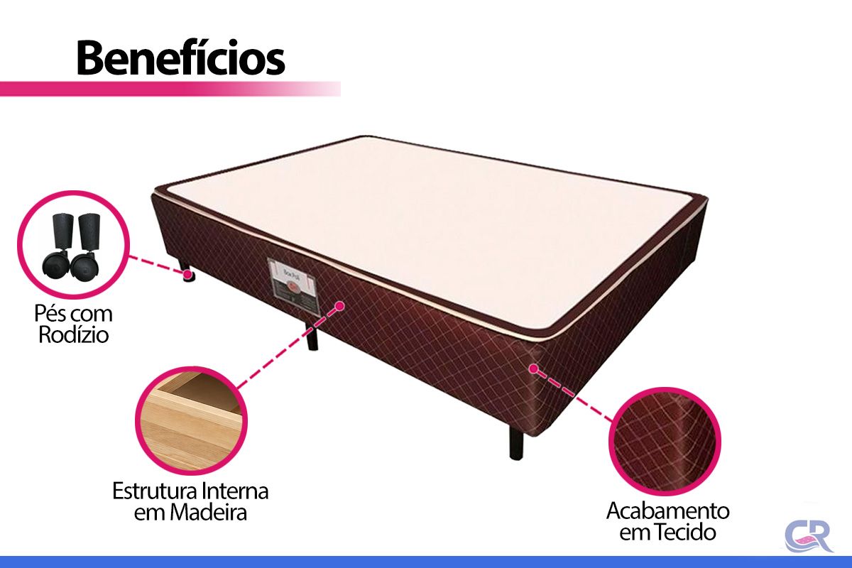 Cama Box Castor Poli Brown Cama Box Castor Poli Brown
