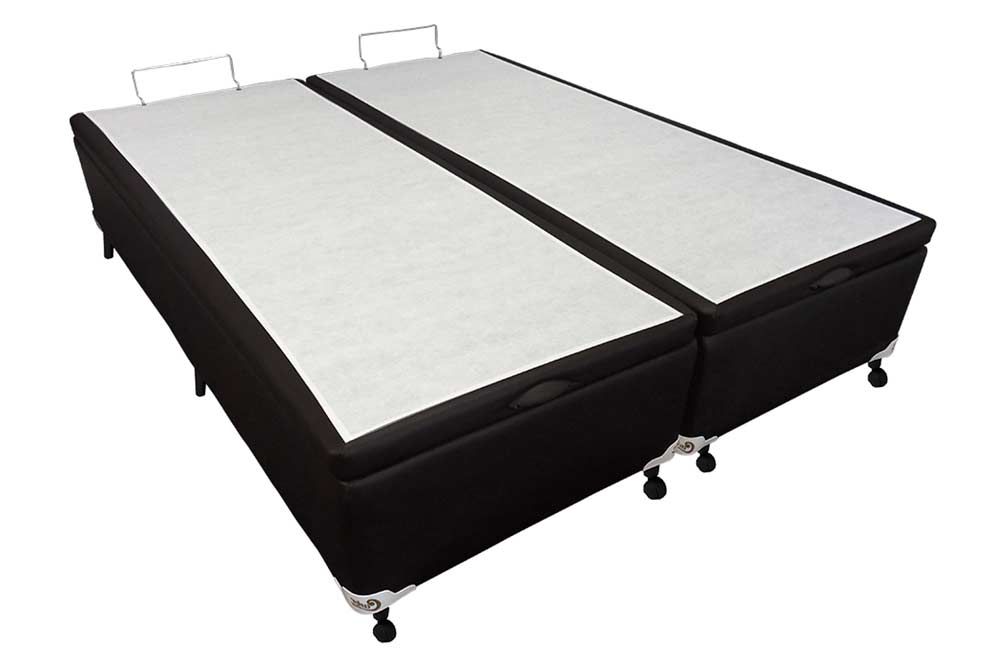 Cama Box Baú Castor Universal Preto New