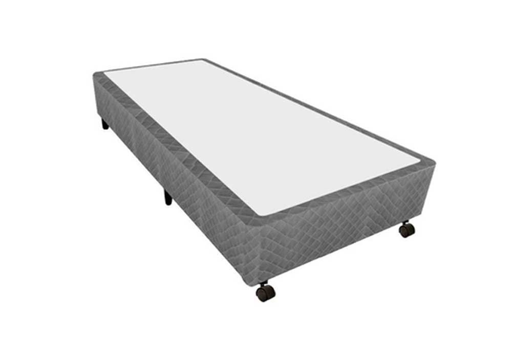 Cama Box Castor Poli GraySolteiro - 88x188x27