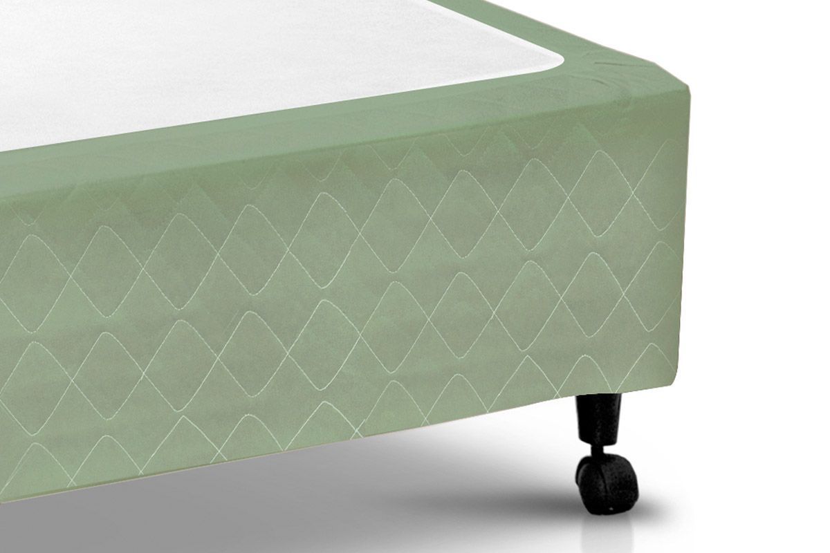 Cama Box Castor Poli Green