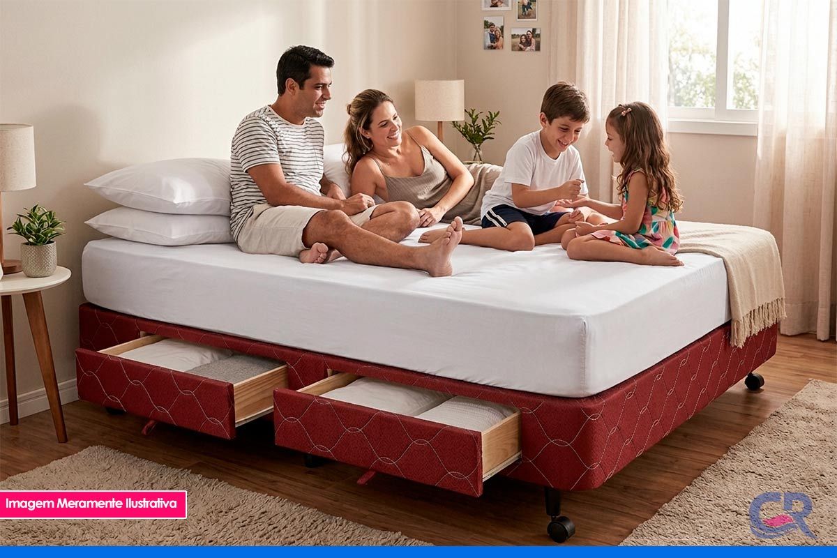 Cama Box Castor Poli Wine Cama Box Castor Poli Wine