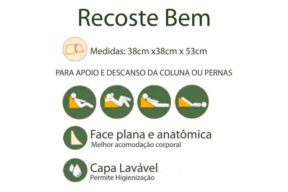 Travesseiro Suavencosto Triangular Recoste Bem Duoflex Travesseiro Suavencosto Triangular Recoste Bem Duoflex