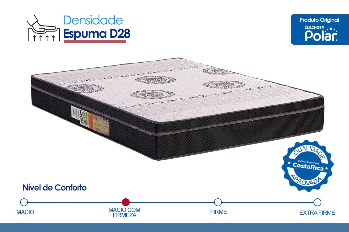 Colchão Ortopédico Polar Orthoface Black Colchão Ortopédico Polar Orthoface Black