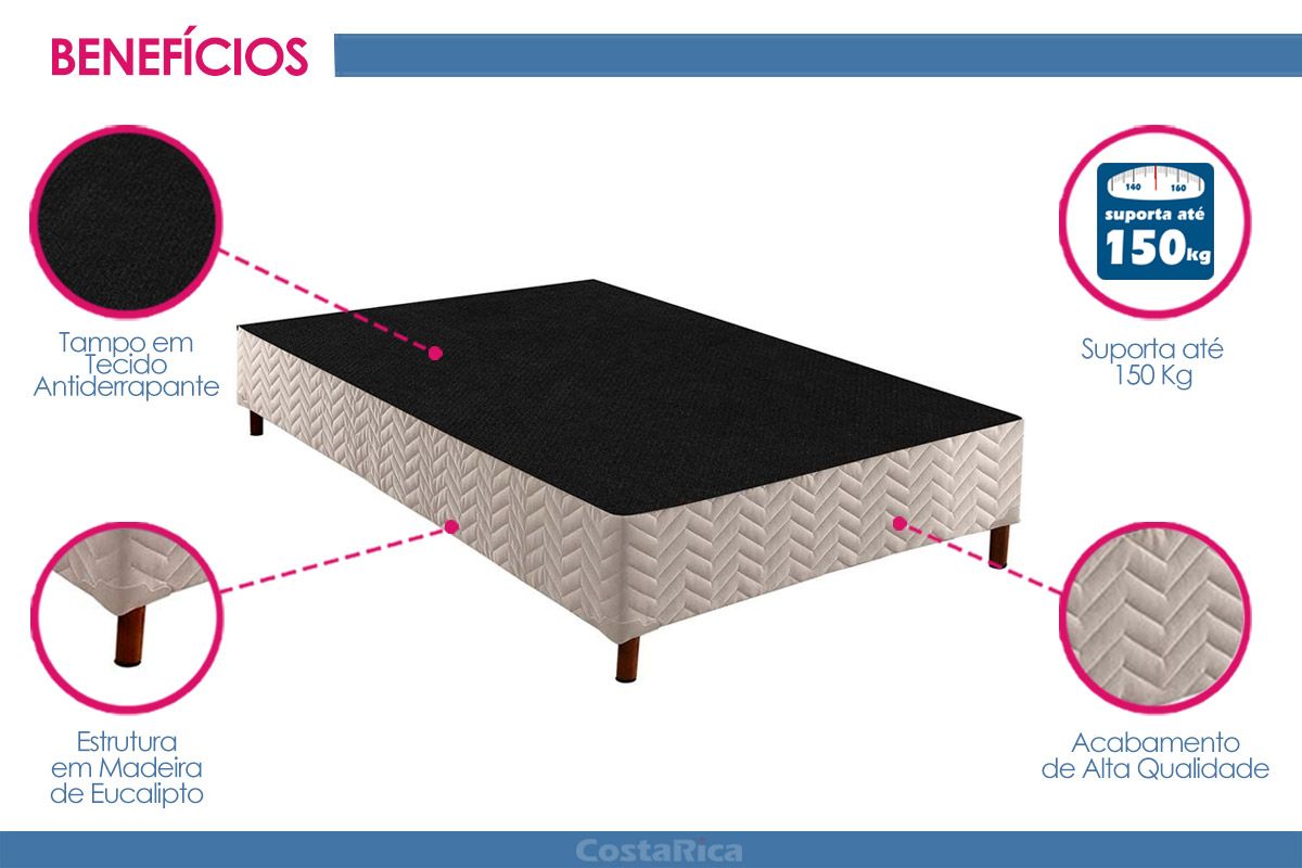 Cama Box Paropas Sommier White