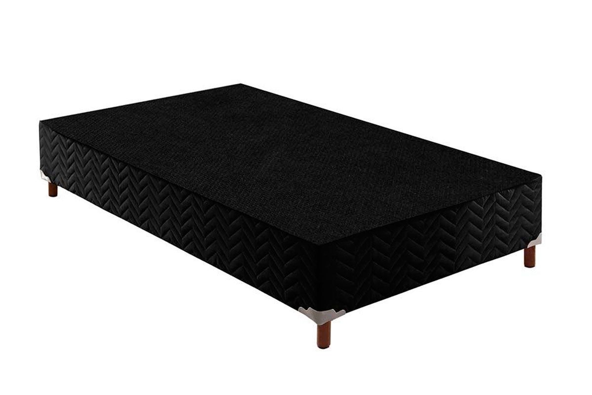 Cama Box Paropas Sommier BlackSolteiro - 96x203x30