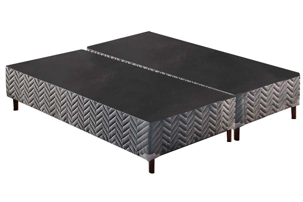 Cama Box Paropas Sommier GrayKing - 193x203x30 (2 uni 96X203)