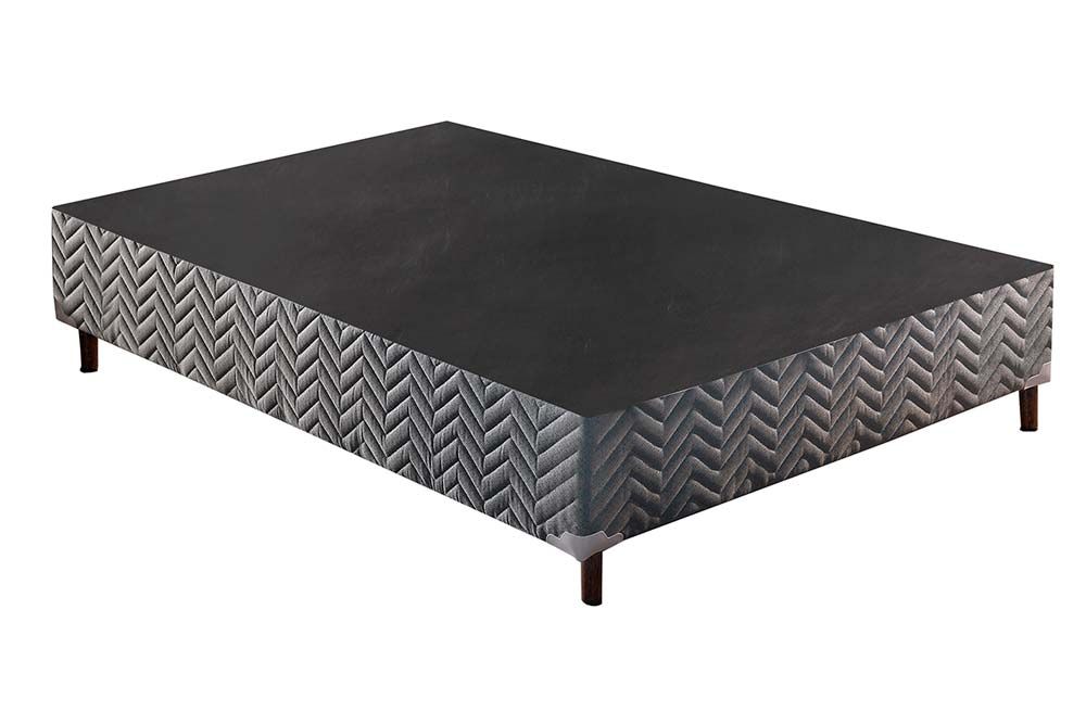 Cama Box Paropas Sommier GrayCasal - 138x188x30