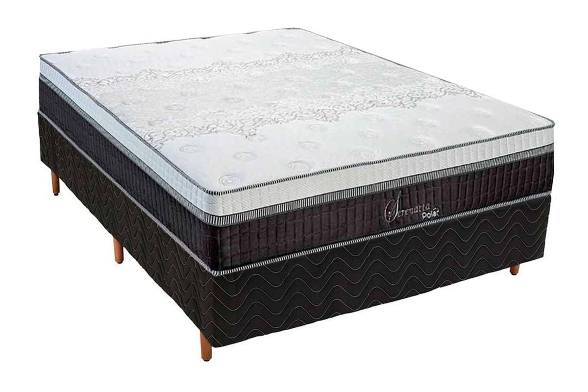 Cama Box CRC +Colchão Molas Serenatta Polar