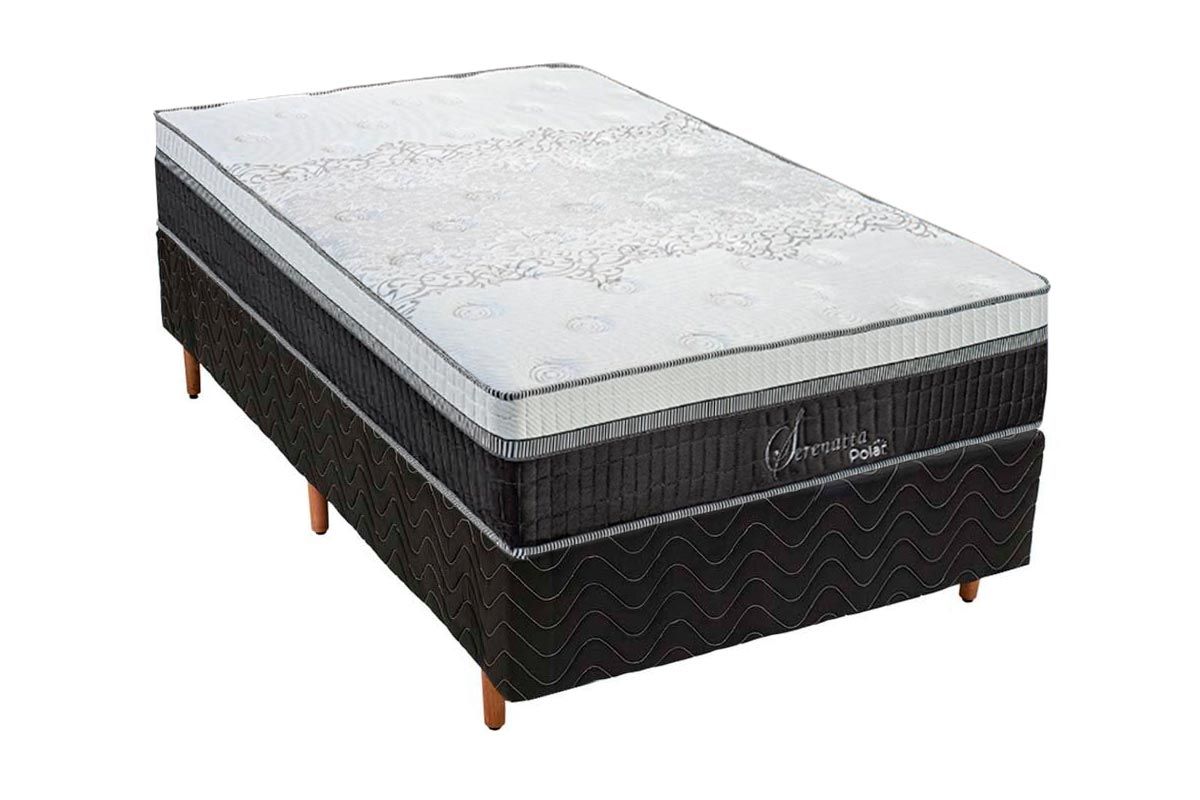 Cama Box CRC +Colchão Molas Serenatta Polar