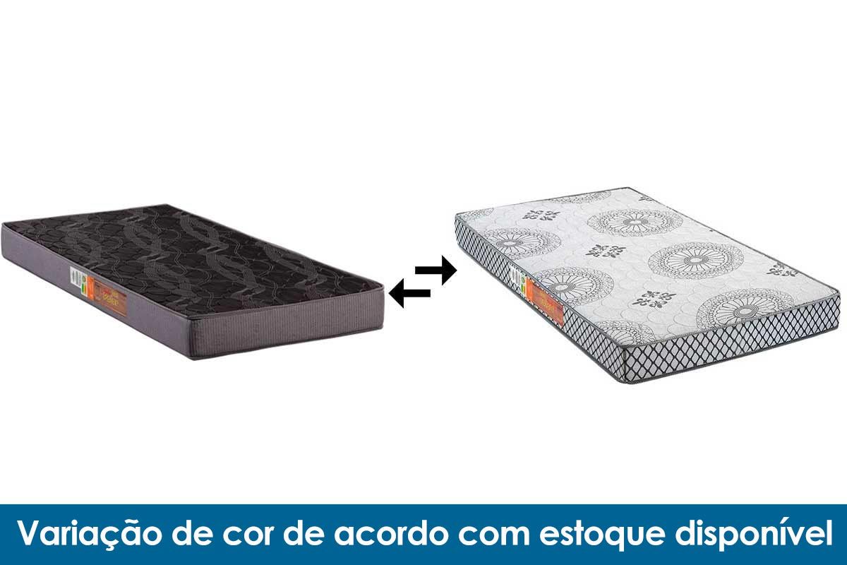 Cama Box CRC +Colchão Espuma D20 Pérola Polar