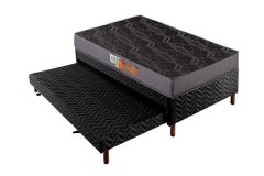Cama Box Filhão +Colchão Espuma D23 Pérola Polar
