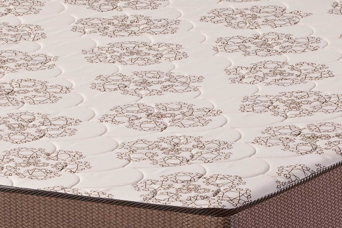 Cama Box CRC +Colchão Espuma D28 Pérola Polar