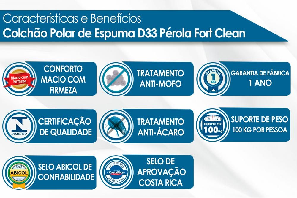 Cama Box Baú Filhão +Colchão Espuma D33 Pérola Polar