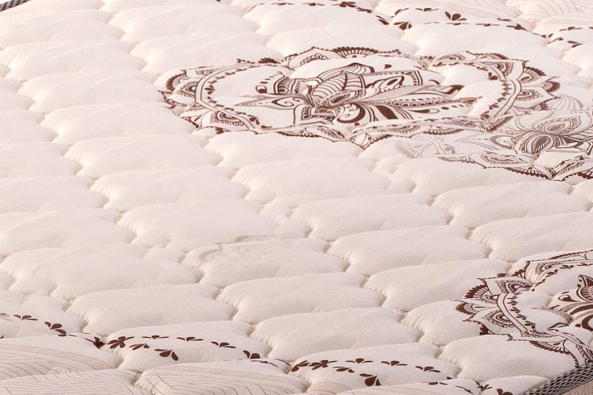 Cama Box CRC +Colchão Espuma D33 Pérola Polar