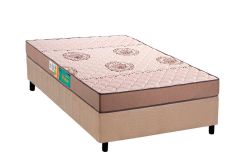 Cama Box Filhão +Colchão Espuma D33 Pérola Polar