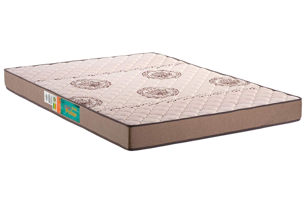 Cama Box CRC +Colchão Espuma D33 Pérola Polar