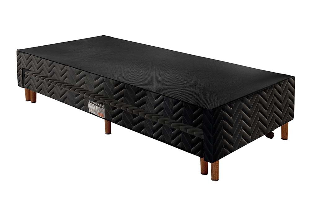 Cama Box CRC +Colchão Espuma D33 Pérola Polar