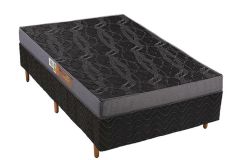 Cama Box Filhão +Colchão Espuma D20 Pérola Polar