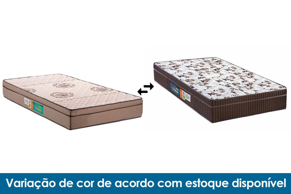 Cama Box CRC +Colchão Espuma D33 Pérola Polar