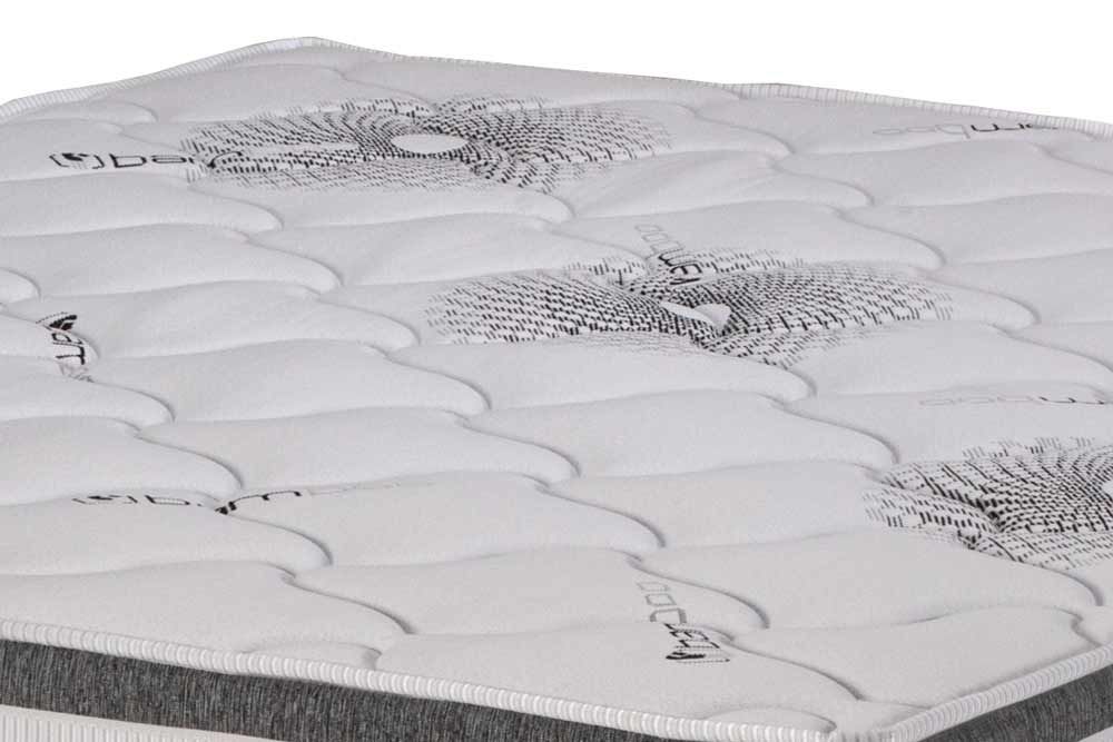 Cama Box Baú CRC +Colchão Espuma D33 Pérola Polar